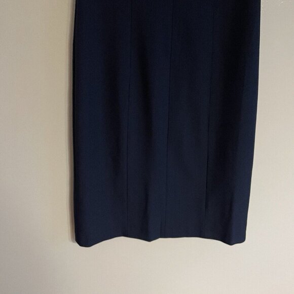 Banana Republic Factory 2 Navy Sleeveless Sculpted Knee-Length Sheath Dress NWT - Picture 3 of 12
